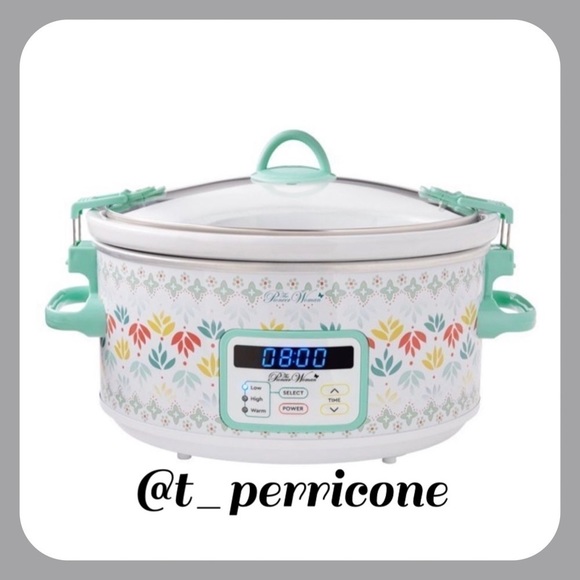 The Pioneer Woman, Kitchen, New Pioneer Woman Meandering Geo 6quart  Digital Slow Cooker Crockpot